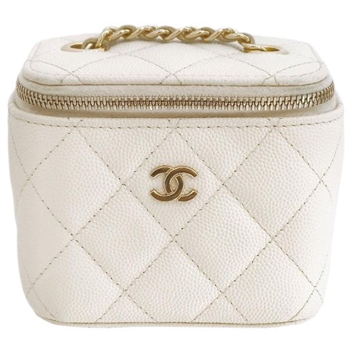 Vanity leather handbag