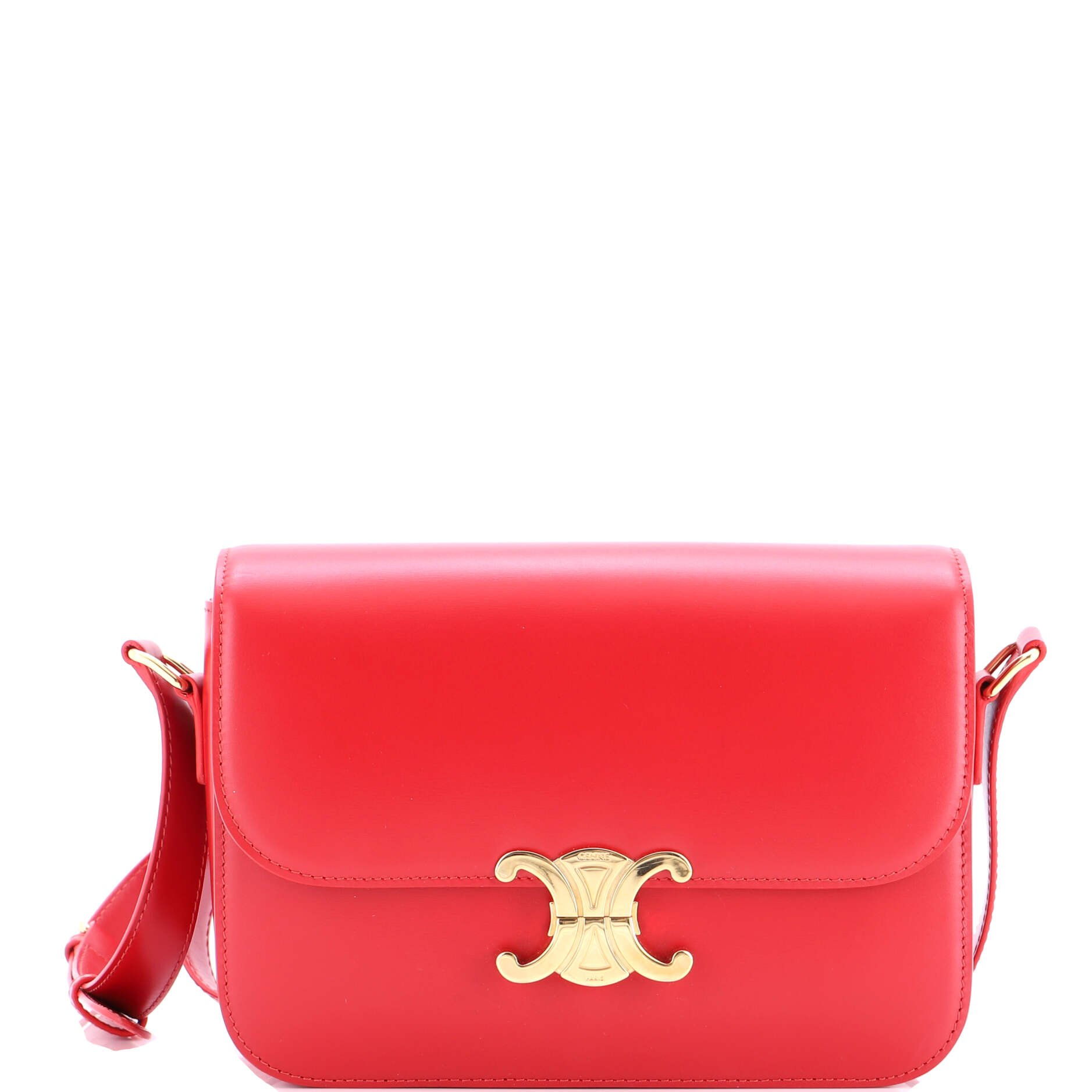 Celine Triomphe Shoulder Bag Smooth Calfskin Medium