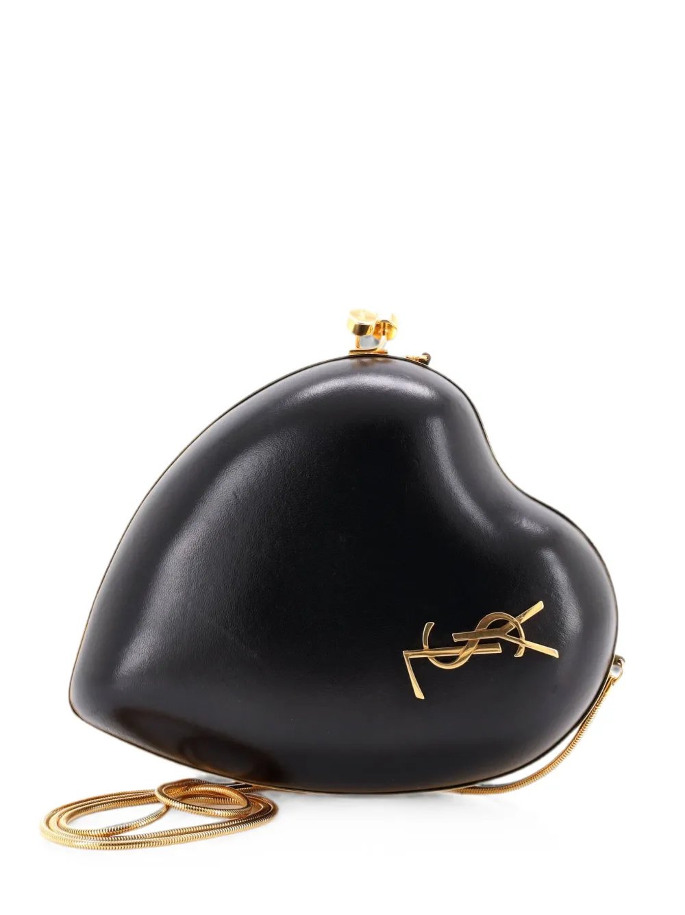 Love Heart Chain Box Leather Small clutch bag