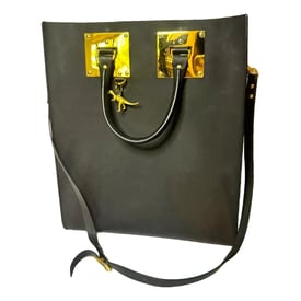 Sophie Hulme Square Albion leather tote