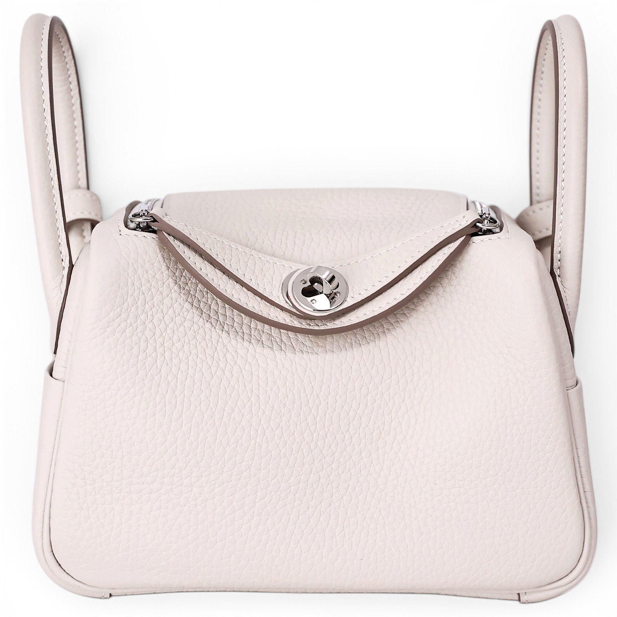 Hermes Lindy Handbag Clemence Leather 2025