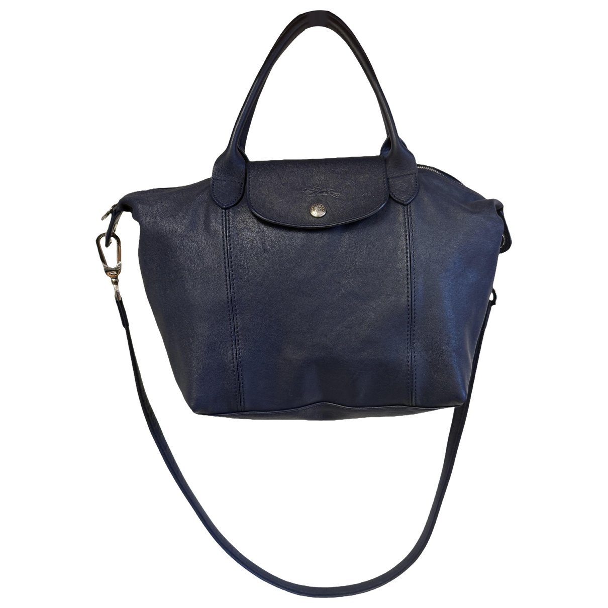 Longchamp Pliage leather tote