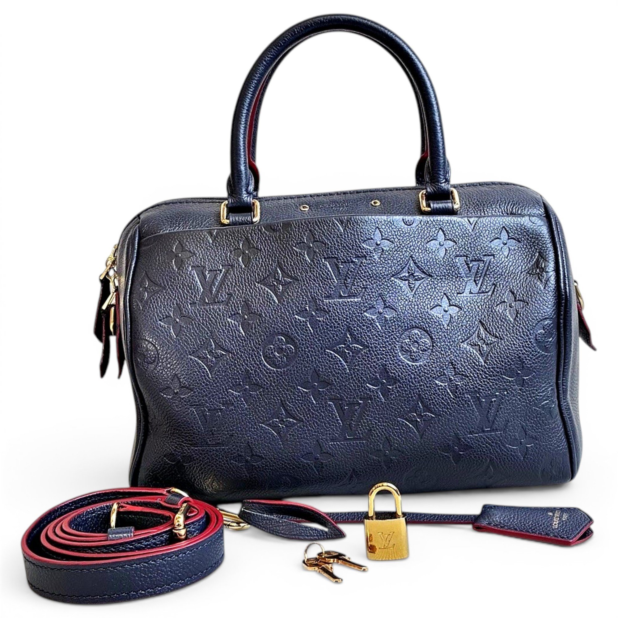 Speedy leather handbag
