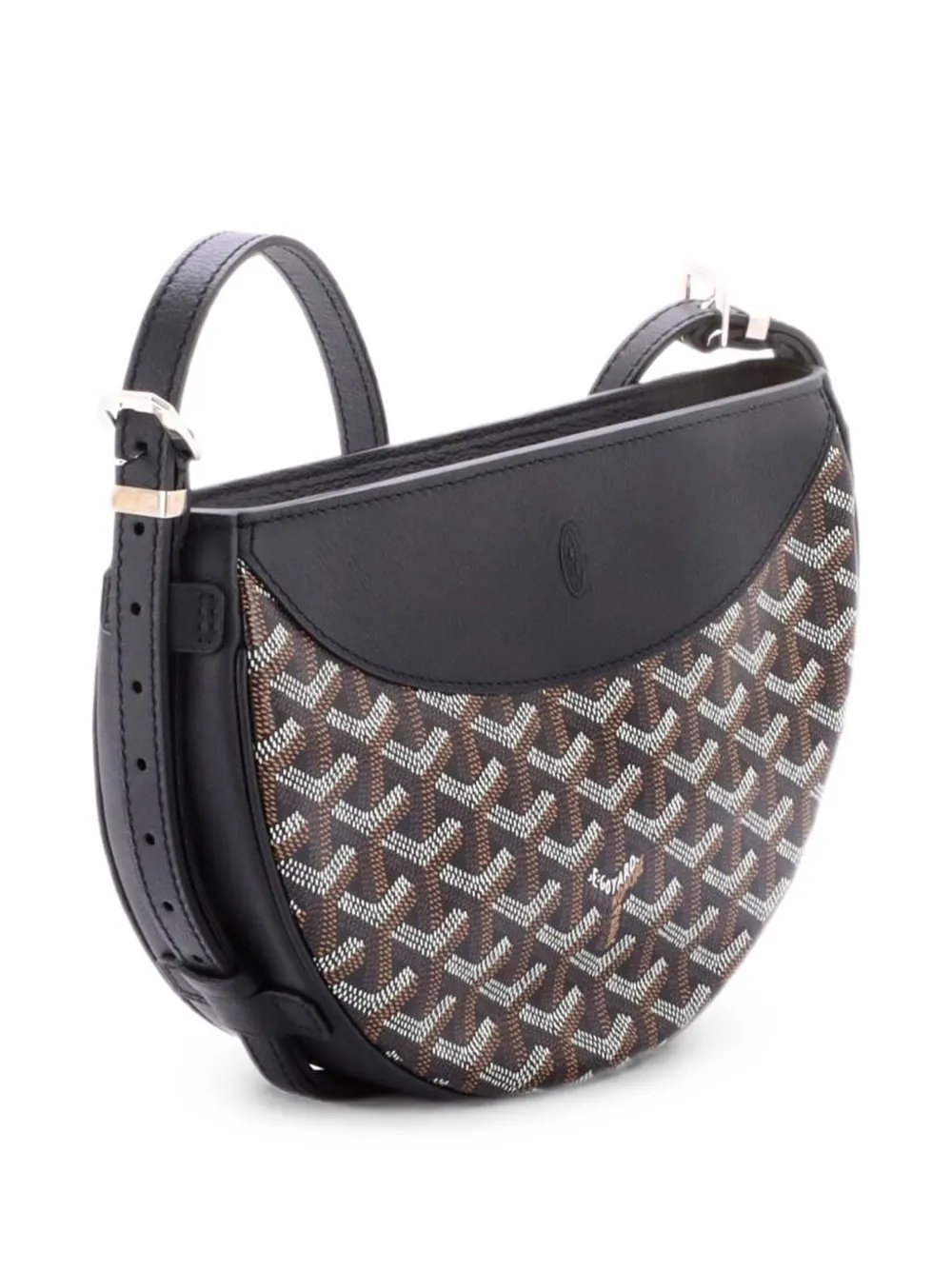 Hirondelle Coated Canvas and Leather shoulder bag
