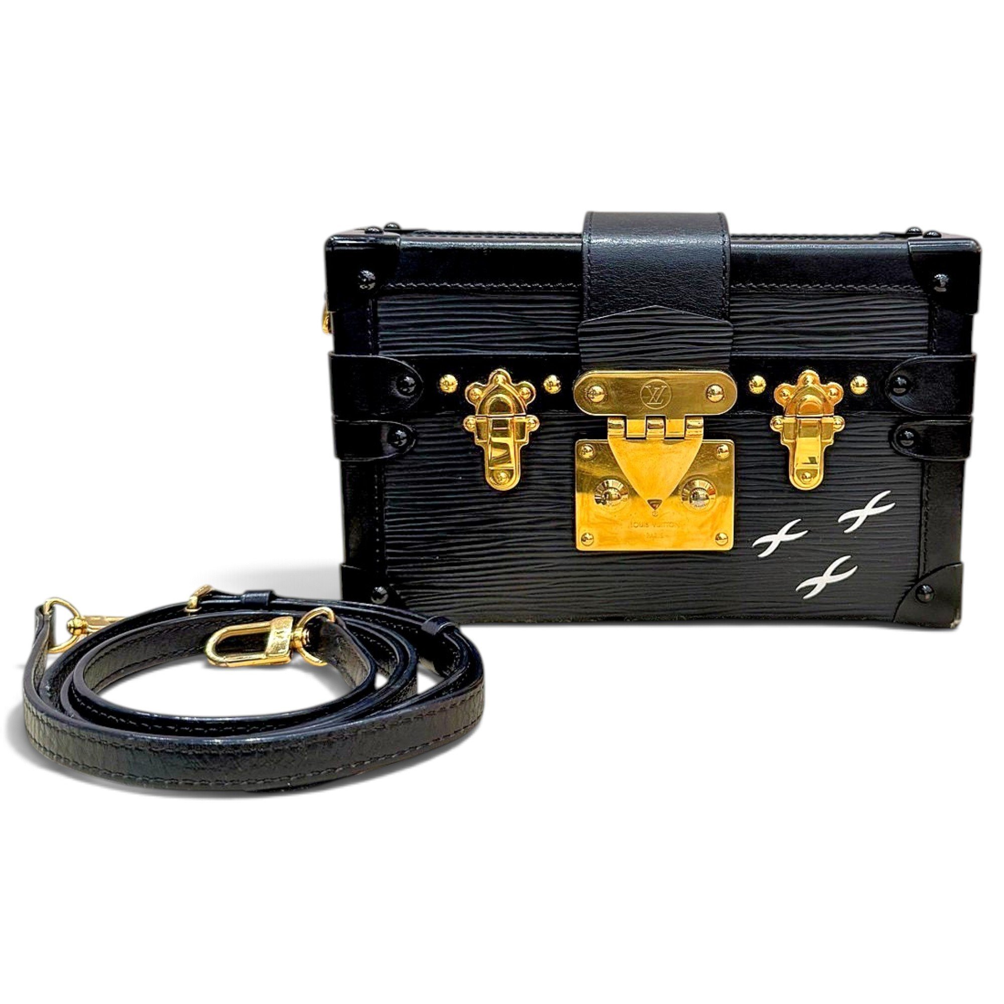 Petite Malle leather handbag