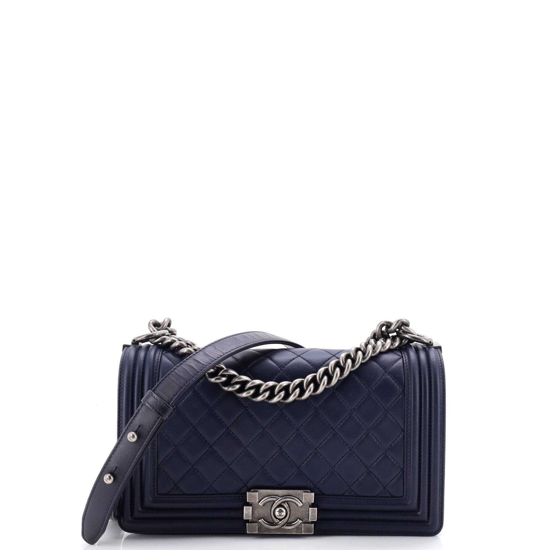 Boy Flap Bag Quilted Lambskin Old Medium