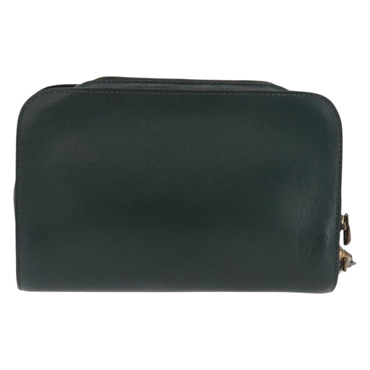 Leather clutch bag
