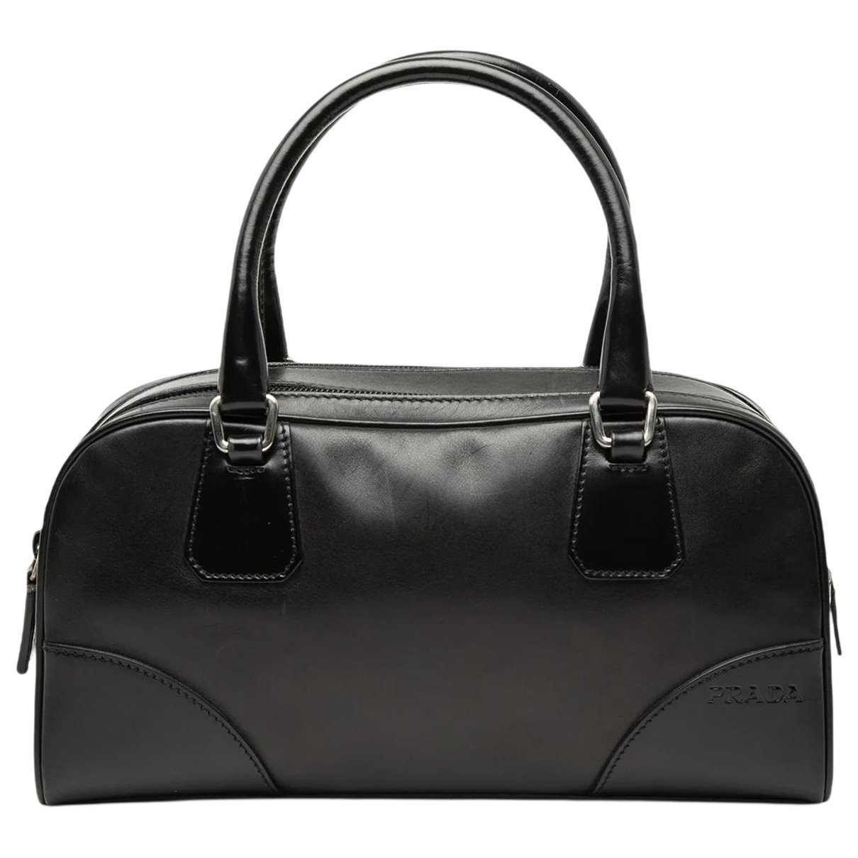Soft leather bowling bag