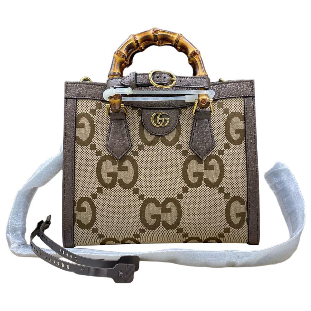 Diana Bamboo leather handbag