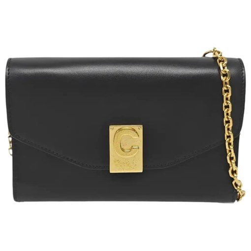 Black Belt leather crossbody bag