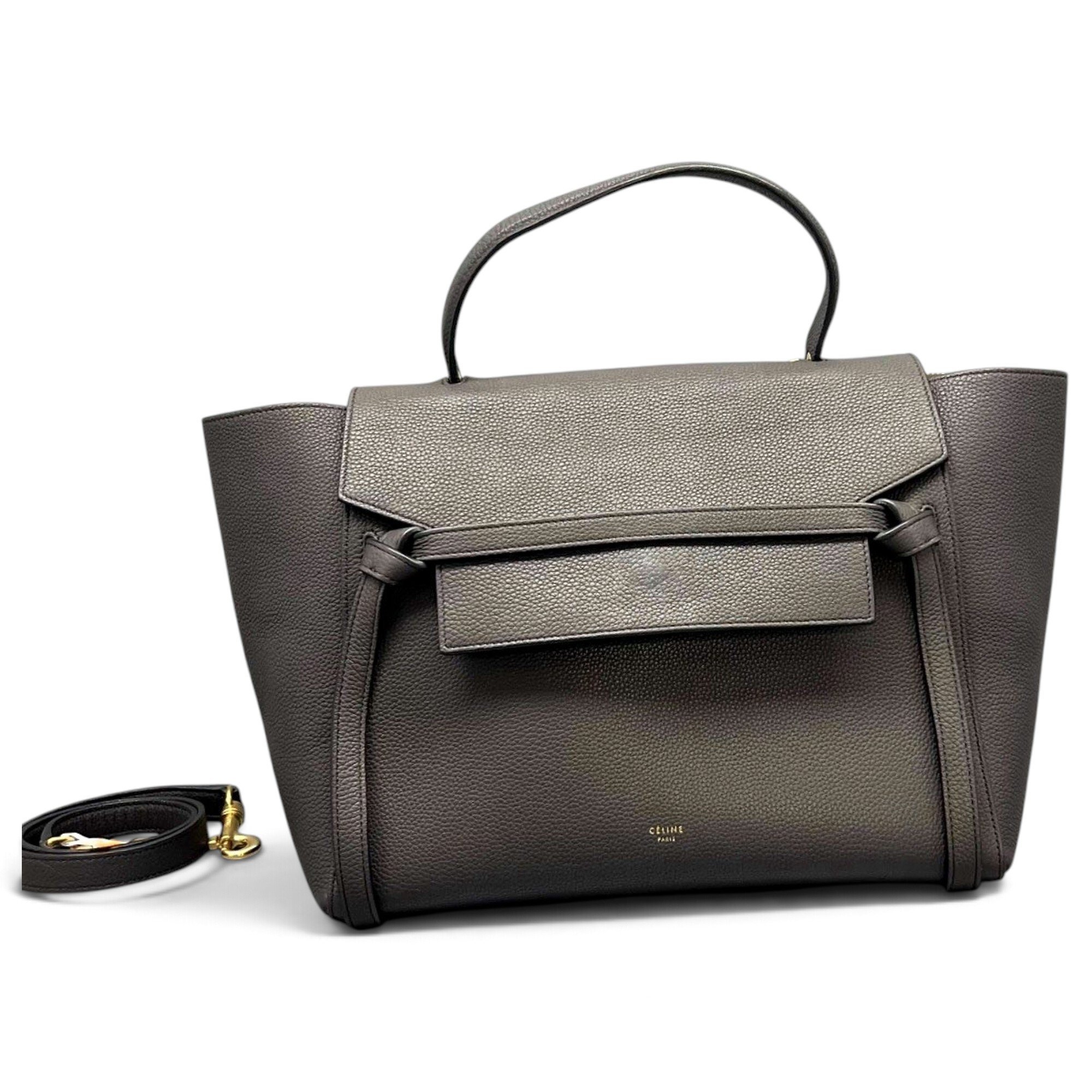 Belt leather handbag