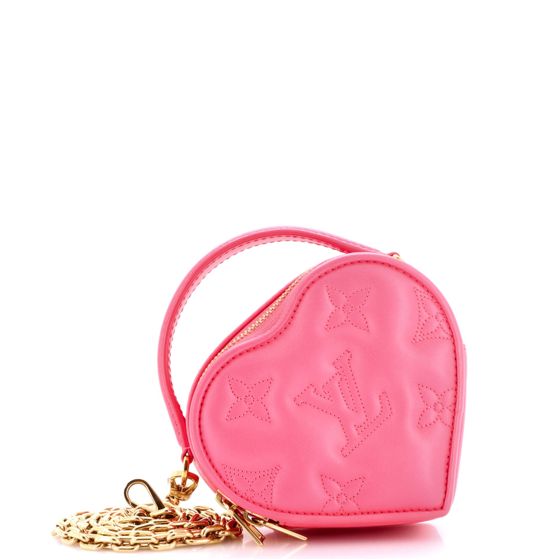 Pop My Heart Pouch Bag Bubblegram Leather