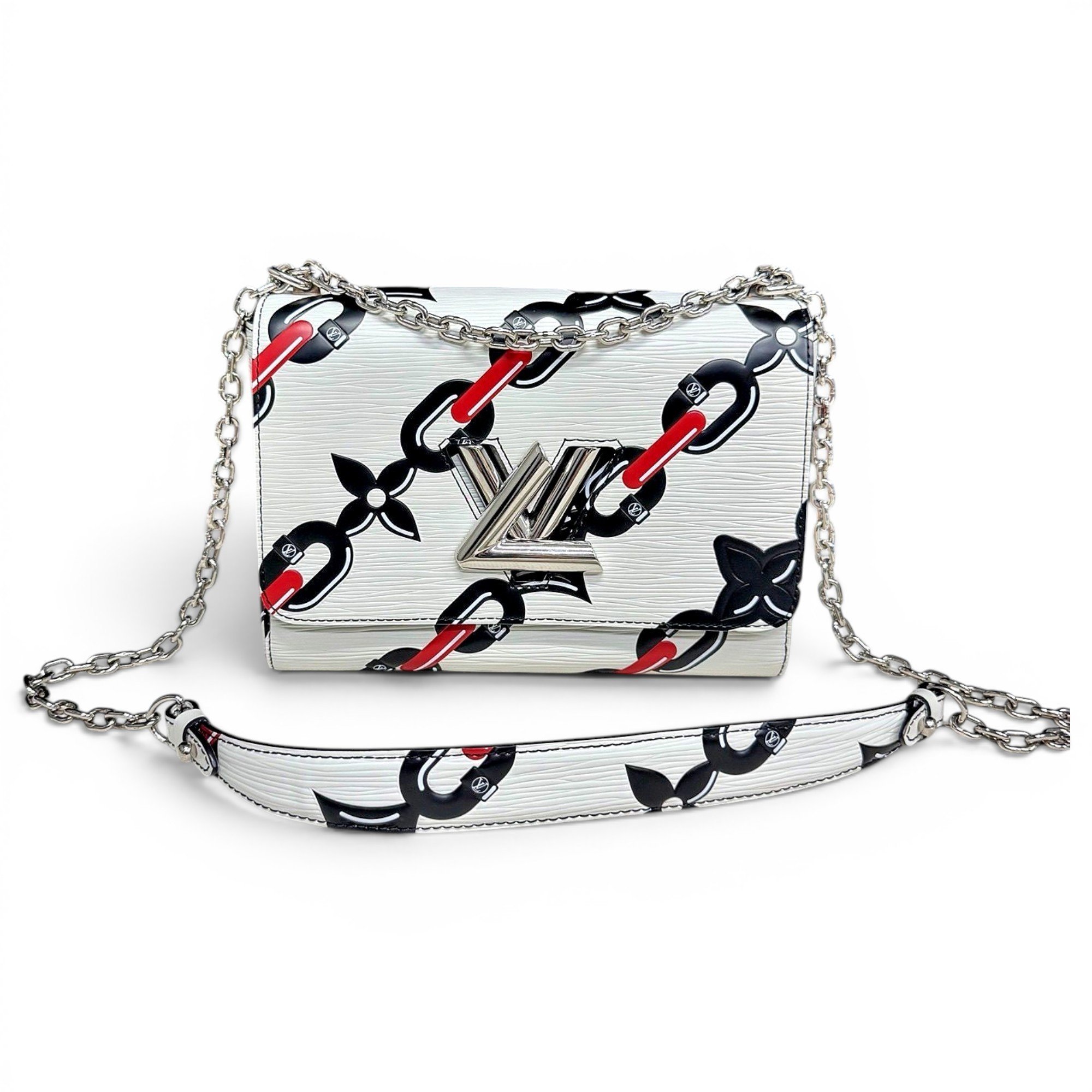 Twist leather handbag