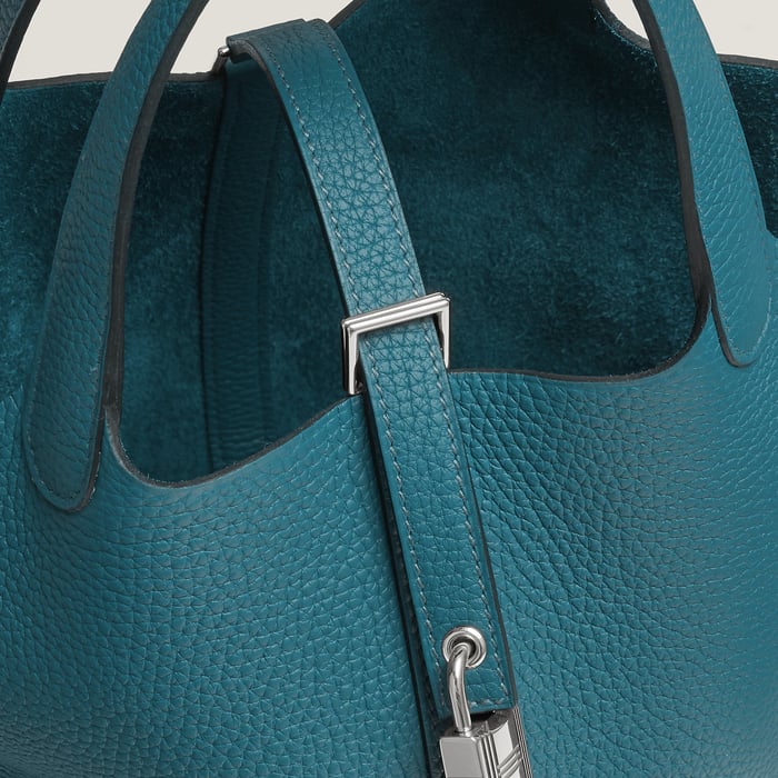New Bleu Jean Picotin Lock 18 Bag
