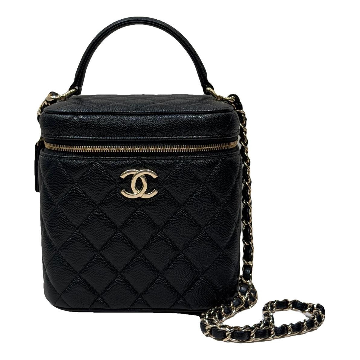Trendy CC Vanity leather handbag