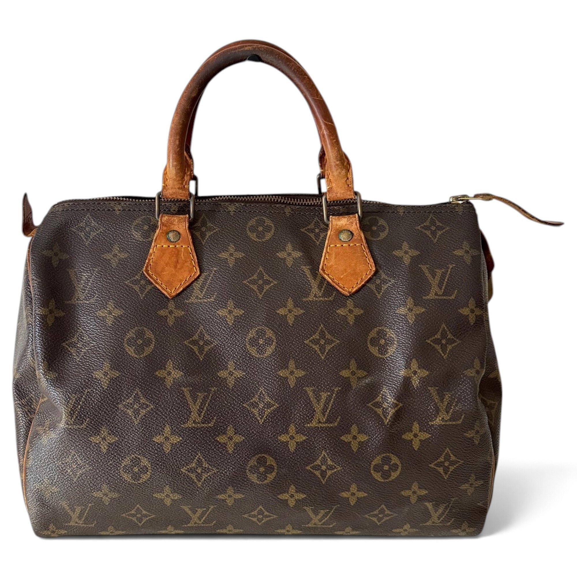 Speedy leather handbag