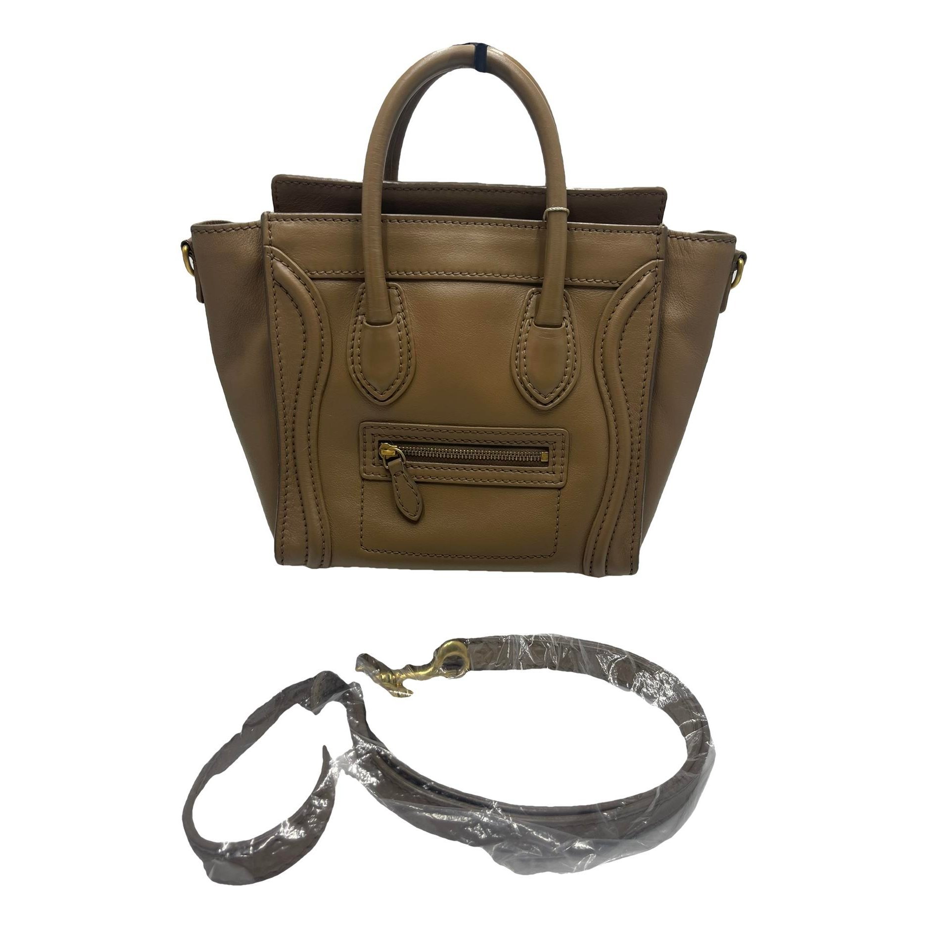 Nano Luggage leather handbag
