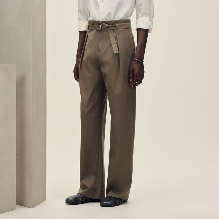 Chanvre Pleated Malte Pants