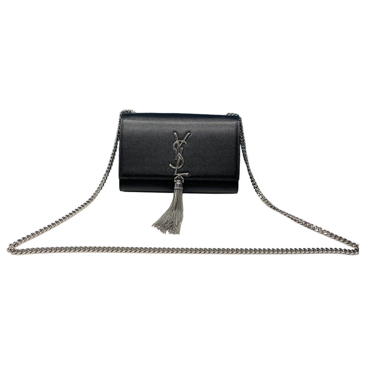 Pompom Kate leather handbag