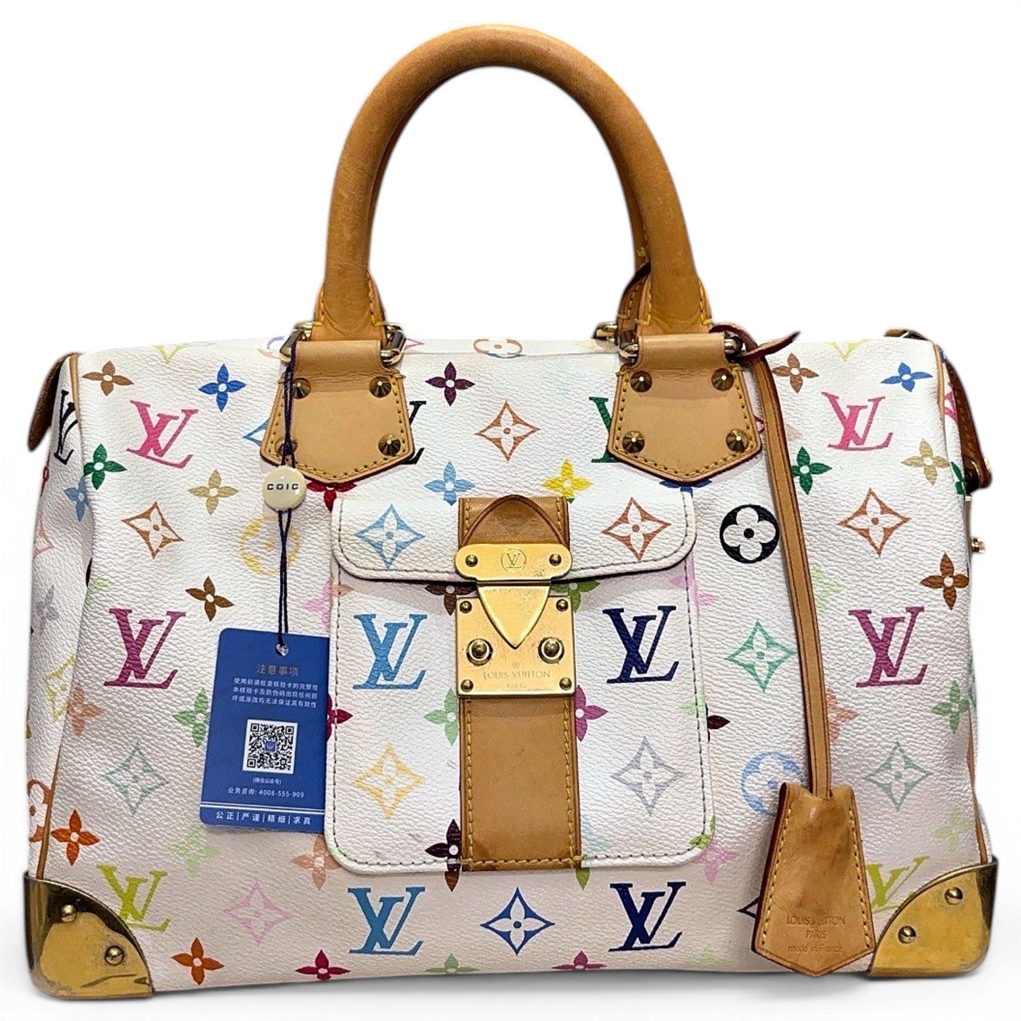 Speedy leather handbag