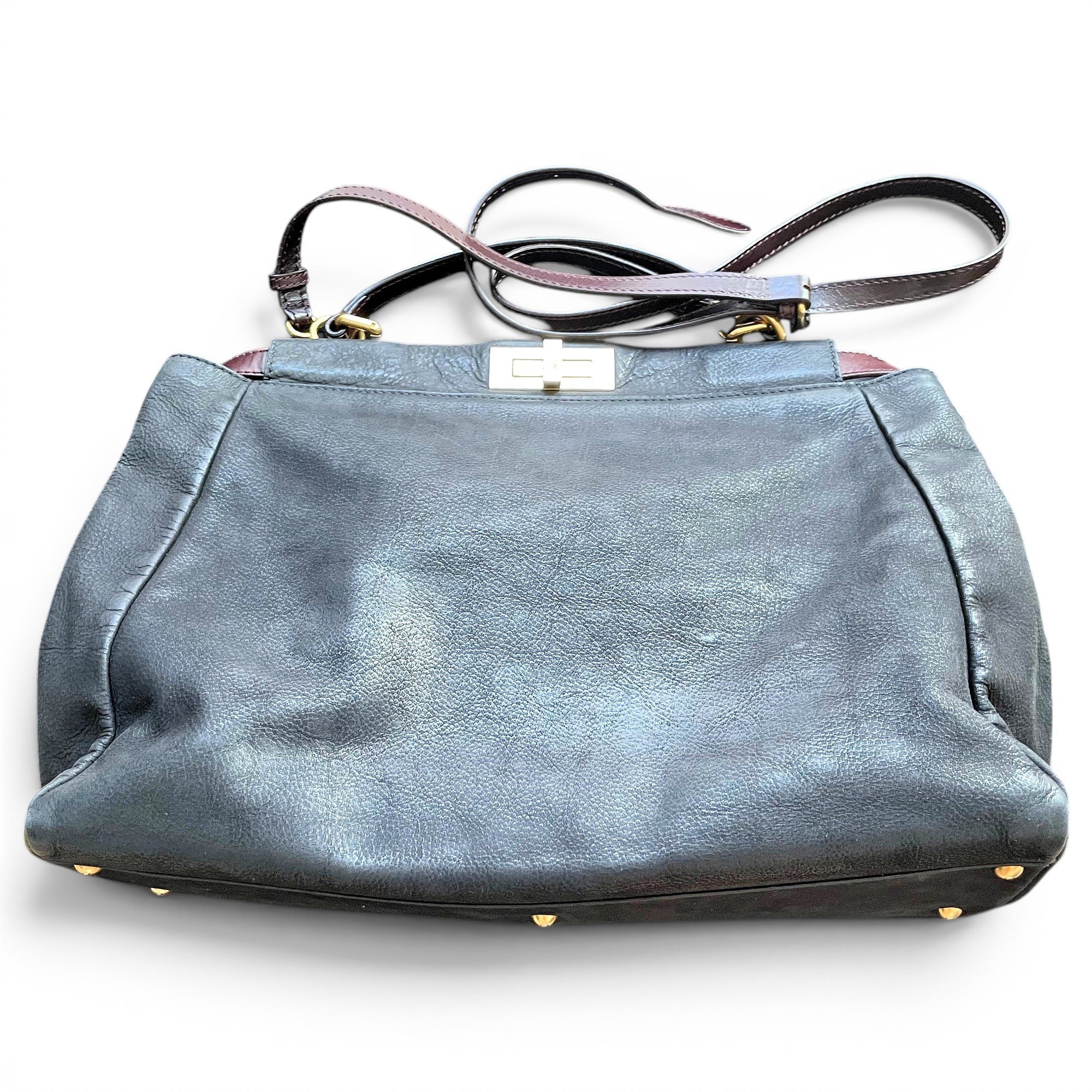 Peekaboo leather handbag