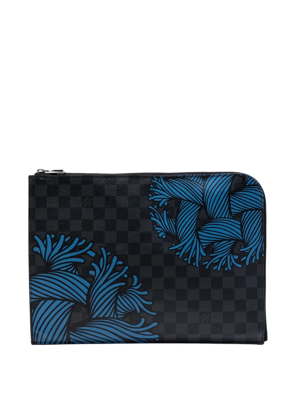 2016 Christopher Nemeth Damier Graphite Pochette Jour GM clutch bag