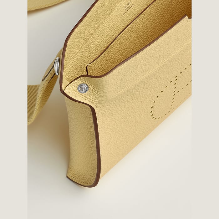 Jaune Poussin Hermès Videpoches Bag