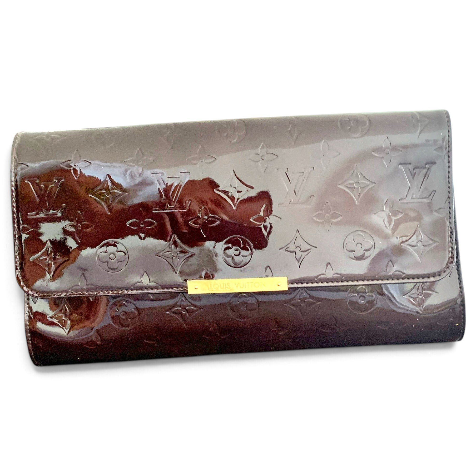 Marly Dragonne patent leather clutch bag