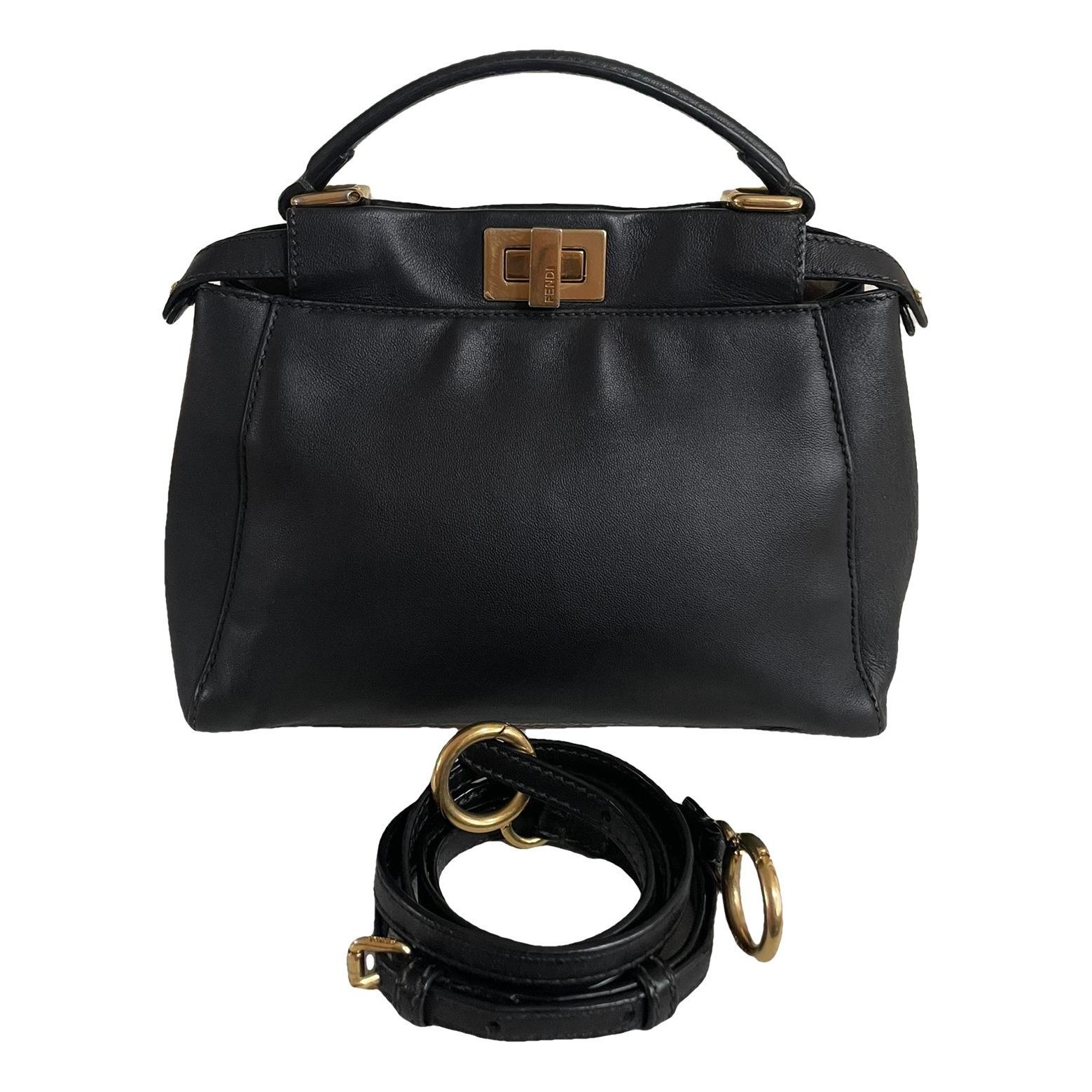 Peekaboo leather handbag