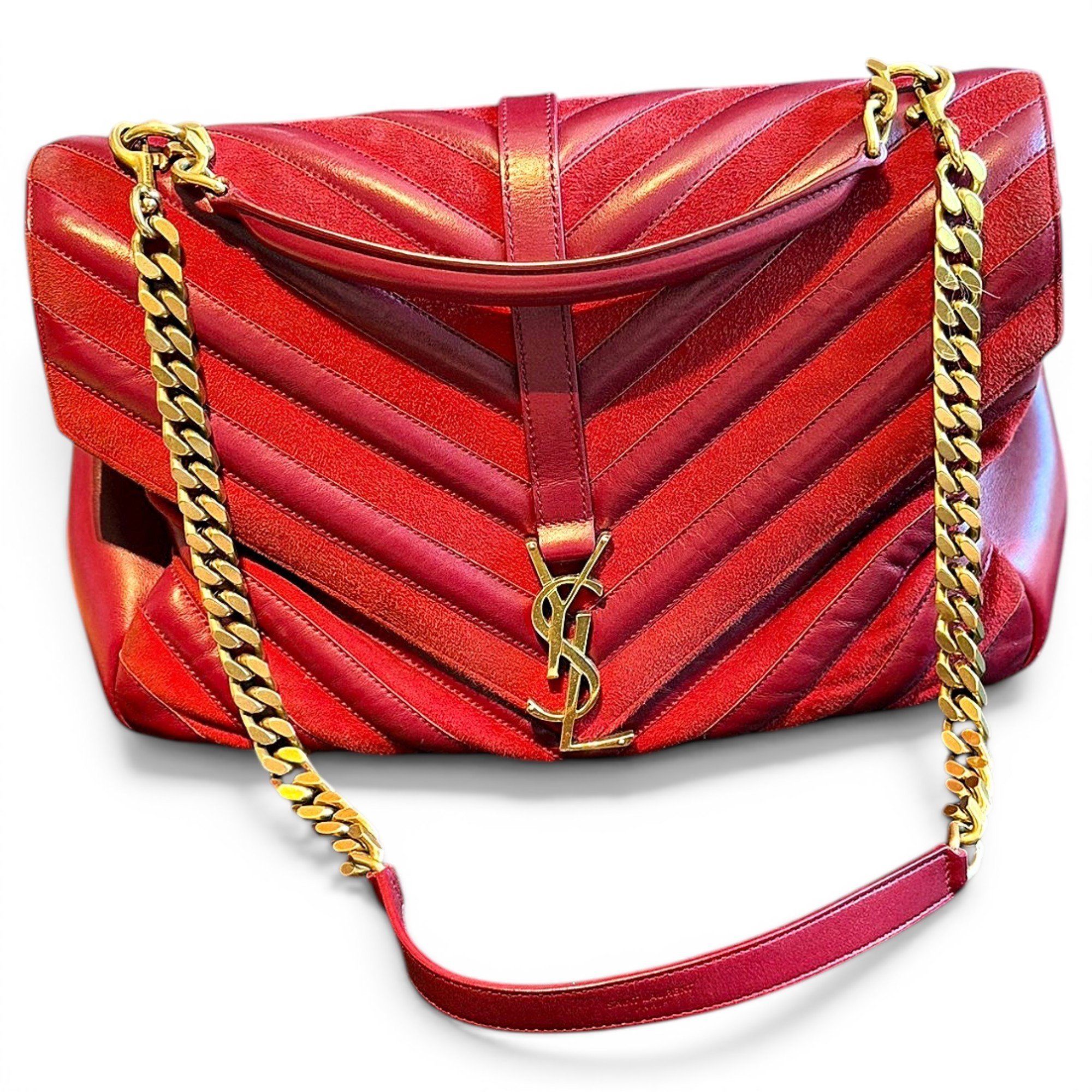 Collége monogramme leather handbag