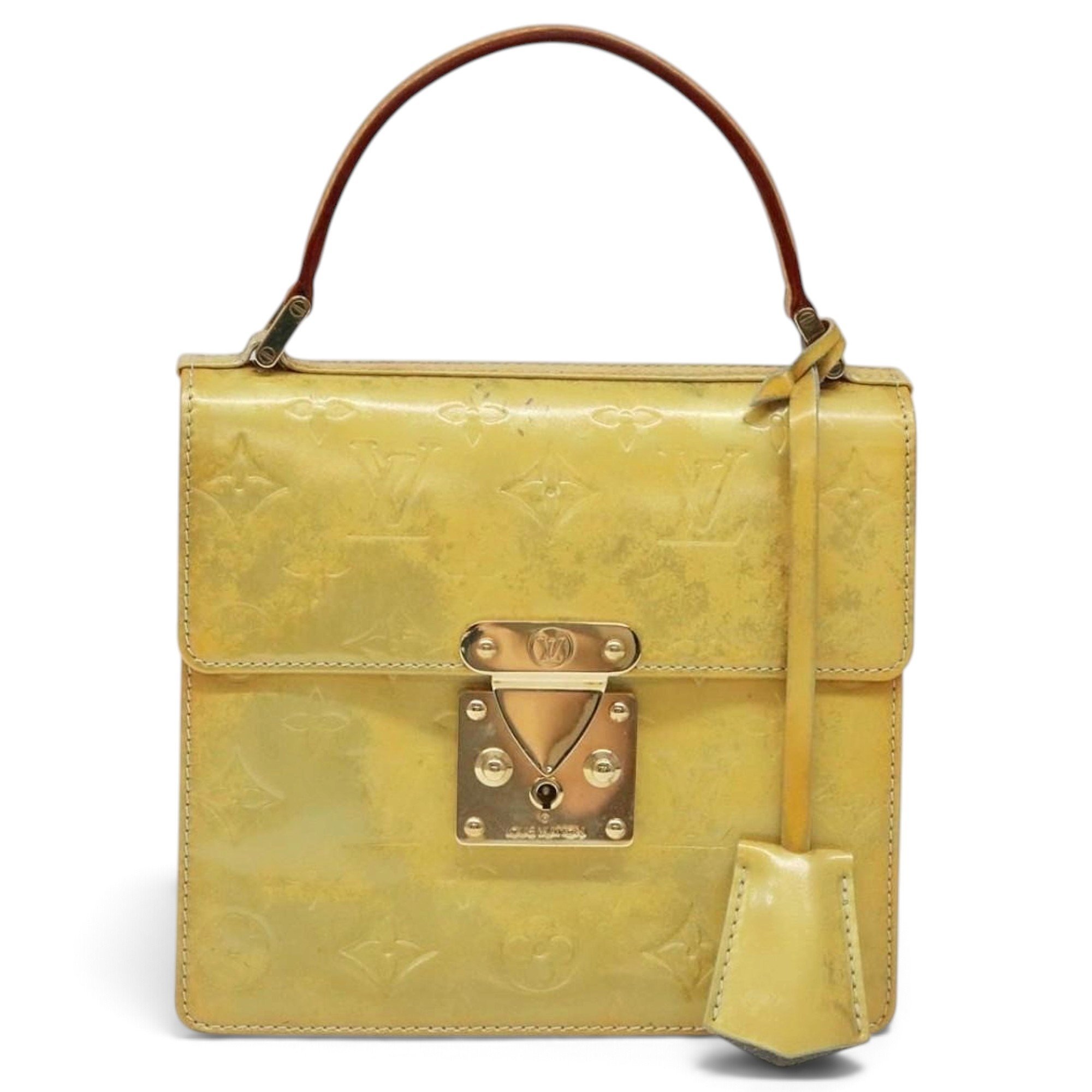 Spring street patent leather handbag