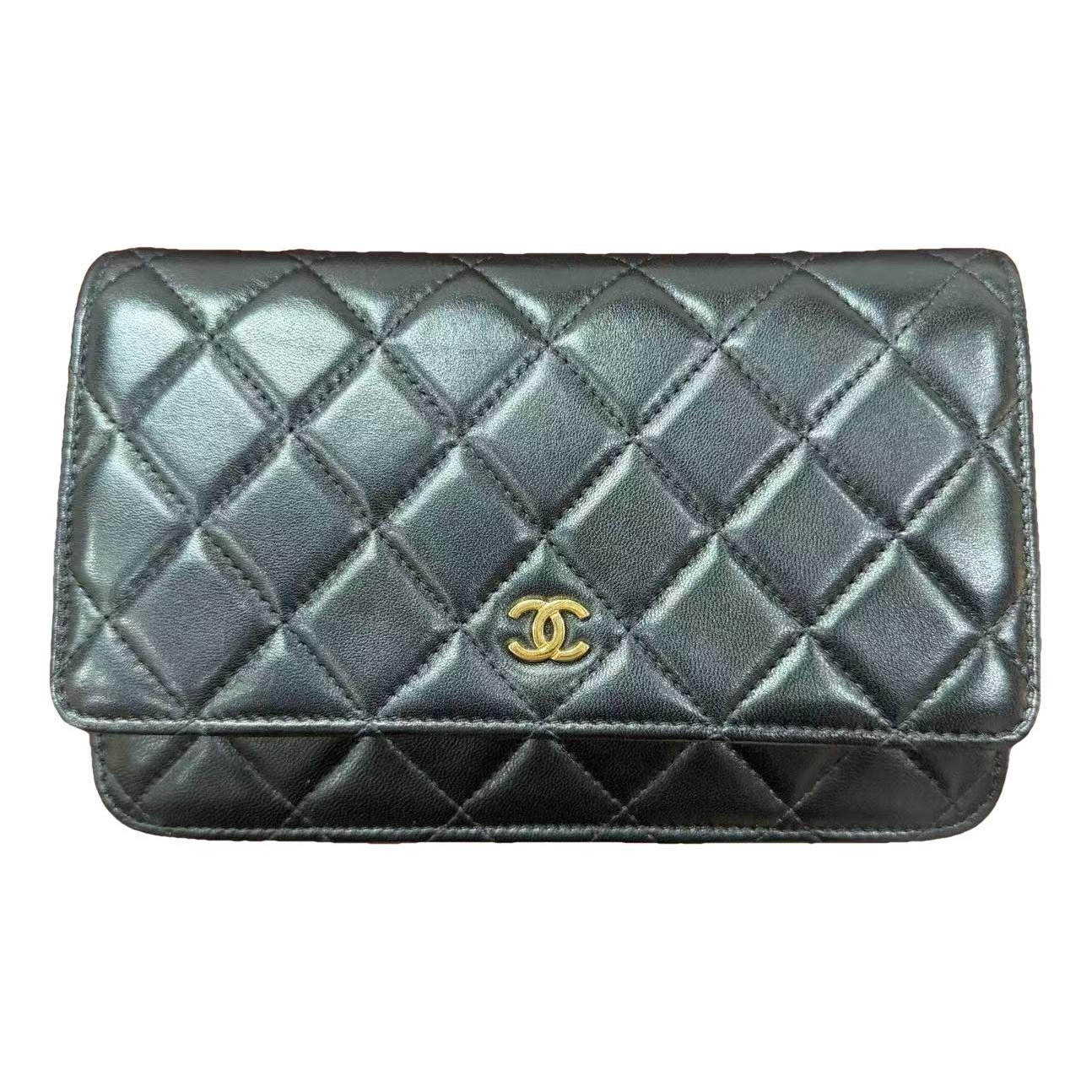 Wallet On Chain Timeless/Classique leather handbag