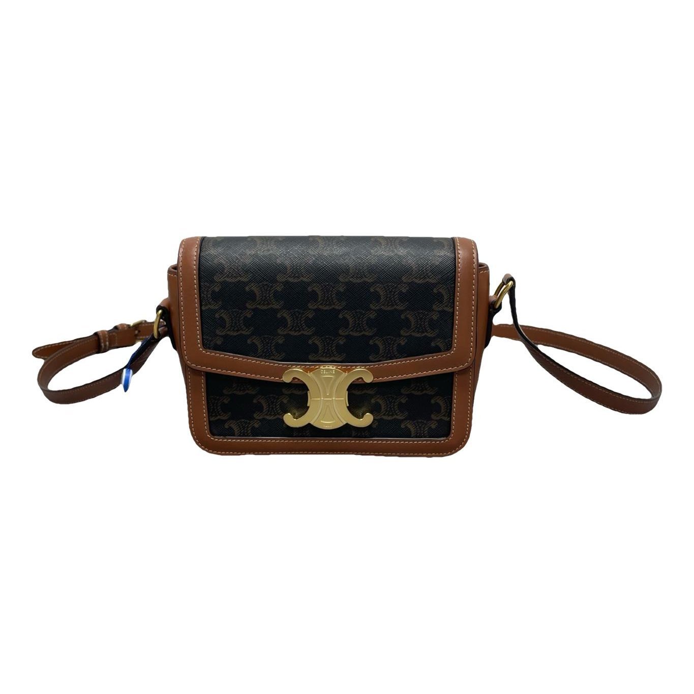 Triomphe leather handbag