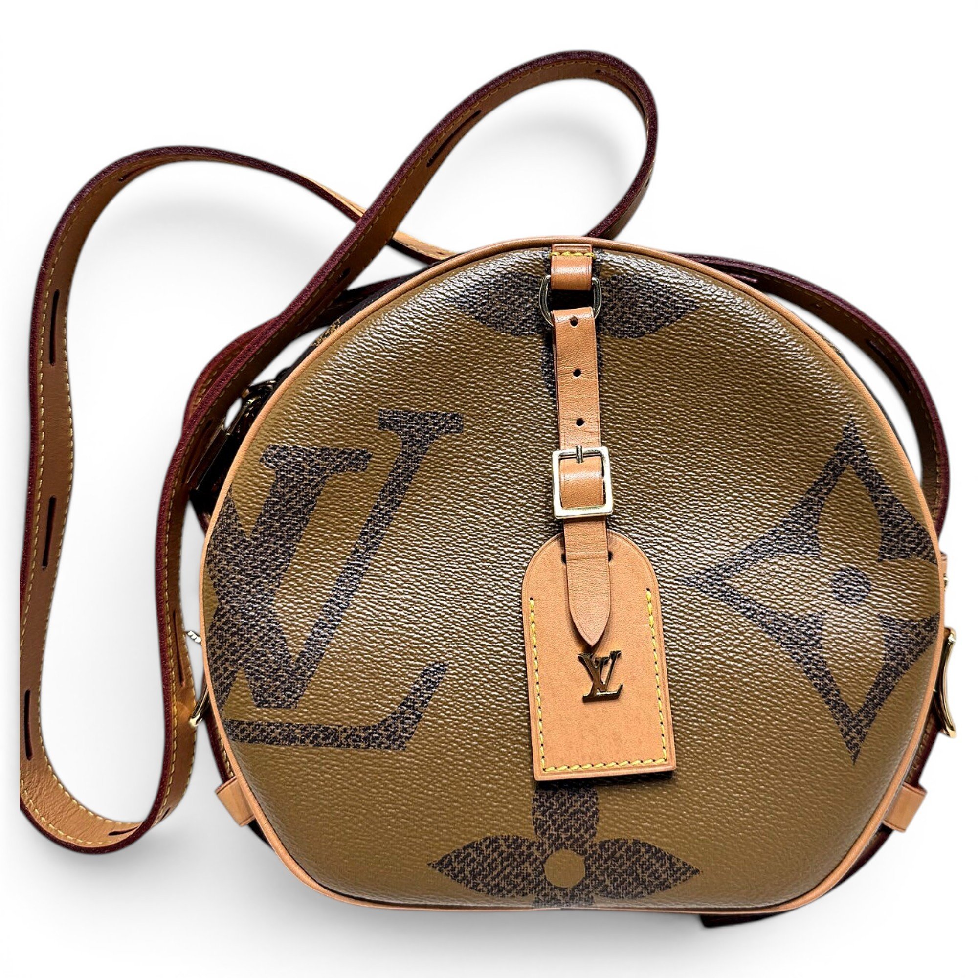 Micro boite chapeau leather handbag