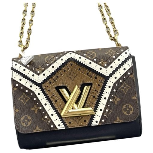 Twist leather handbag