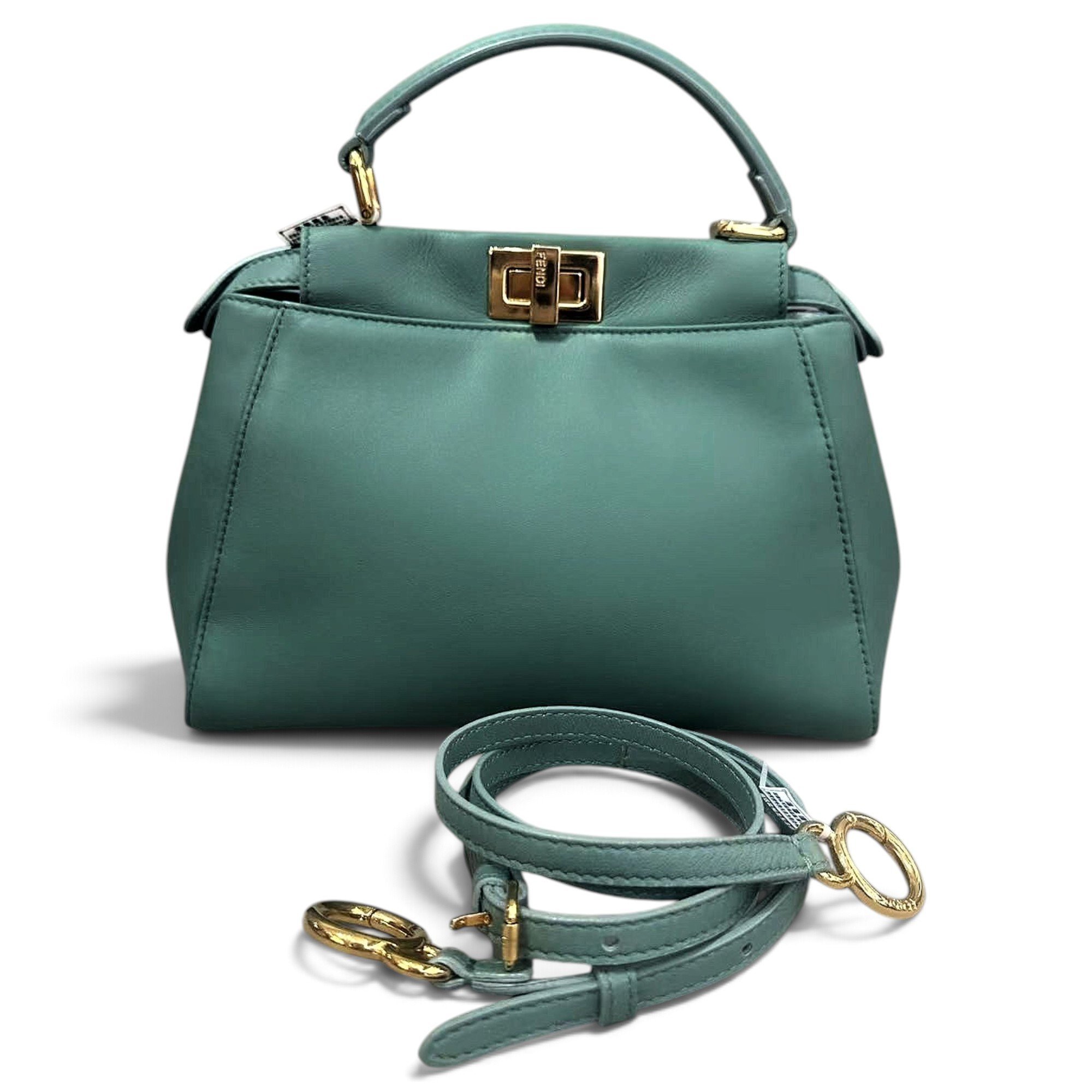 Peekaboo leather handbag
