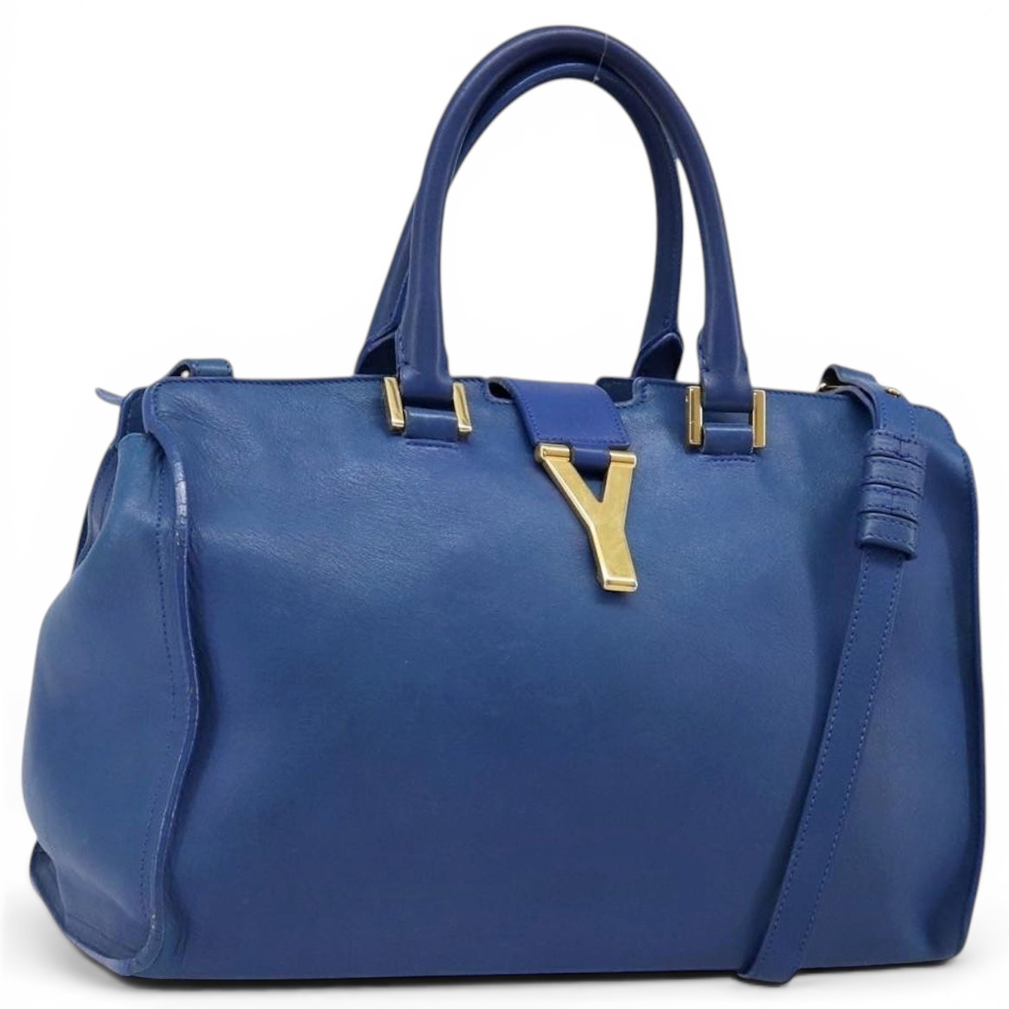 Y leather handbag