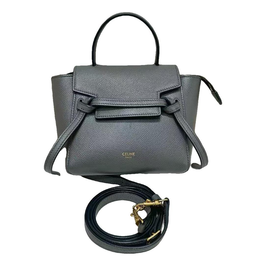 Belt leather handbag