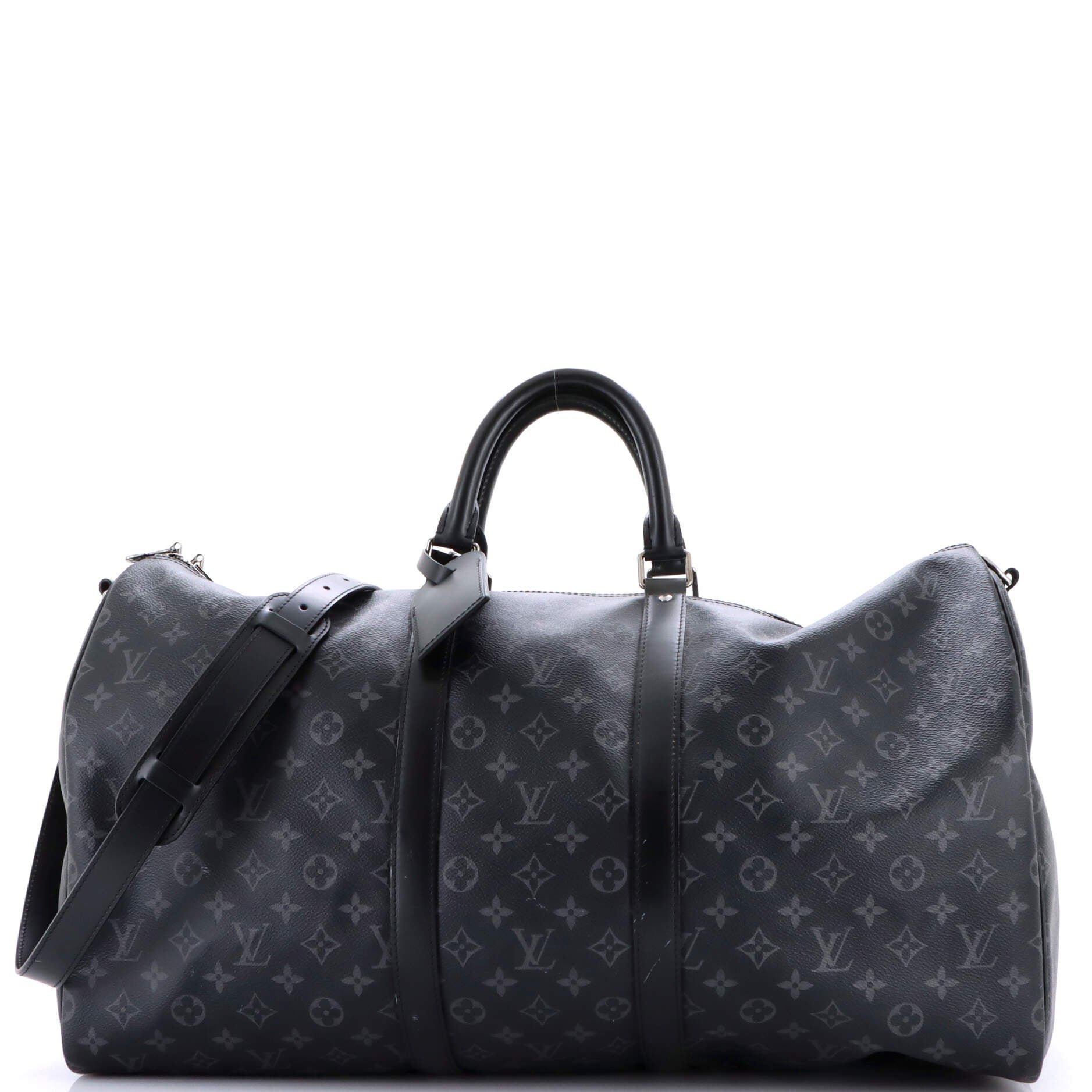 Louis Vuitton Keepall Bandouliere Bag Monogram Eclipse Canvas 55