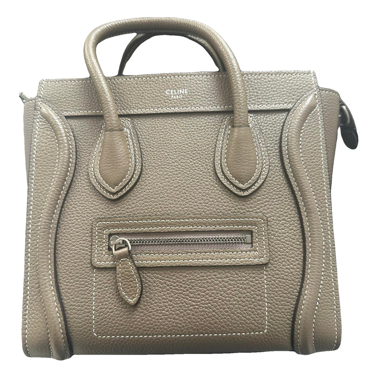 Nano Luggage leather handbag
