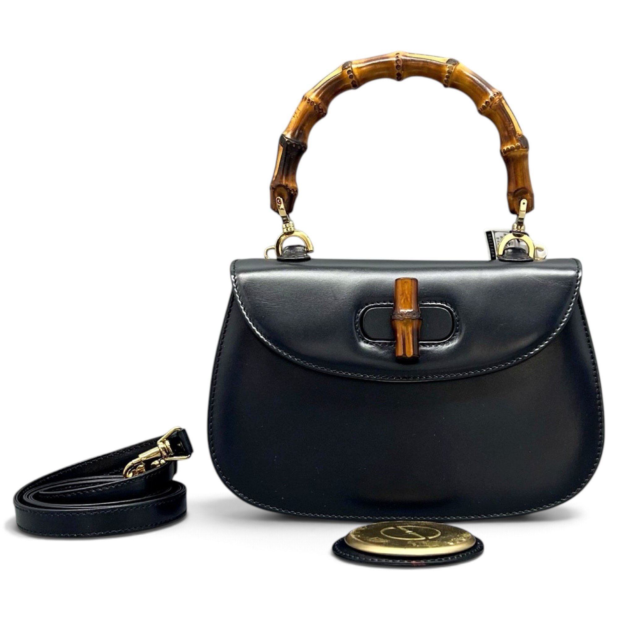 Bamboo leather handbag