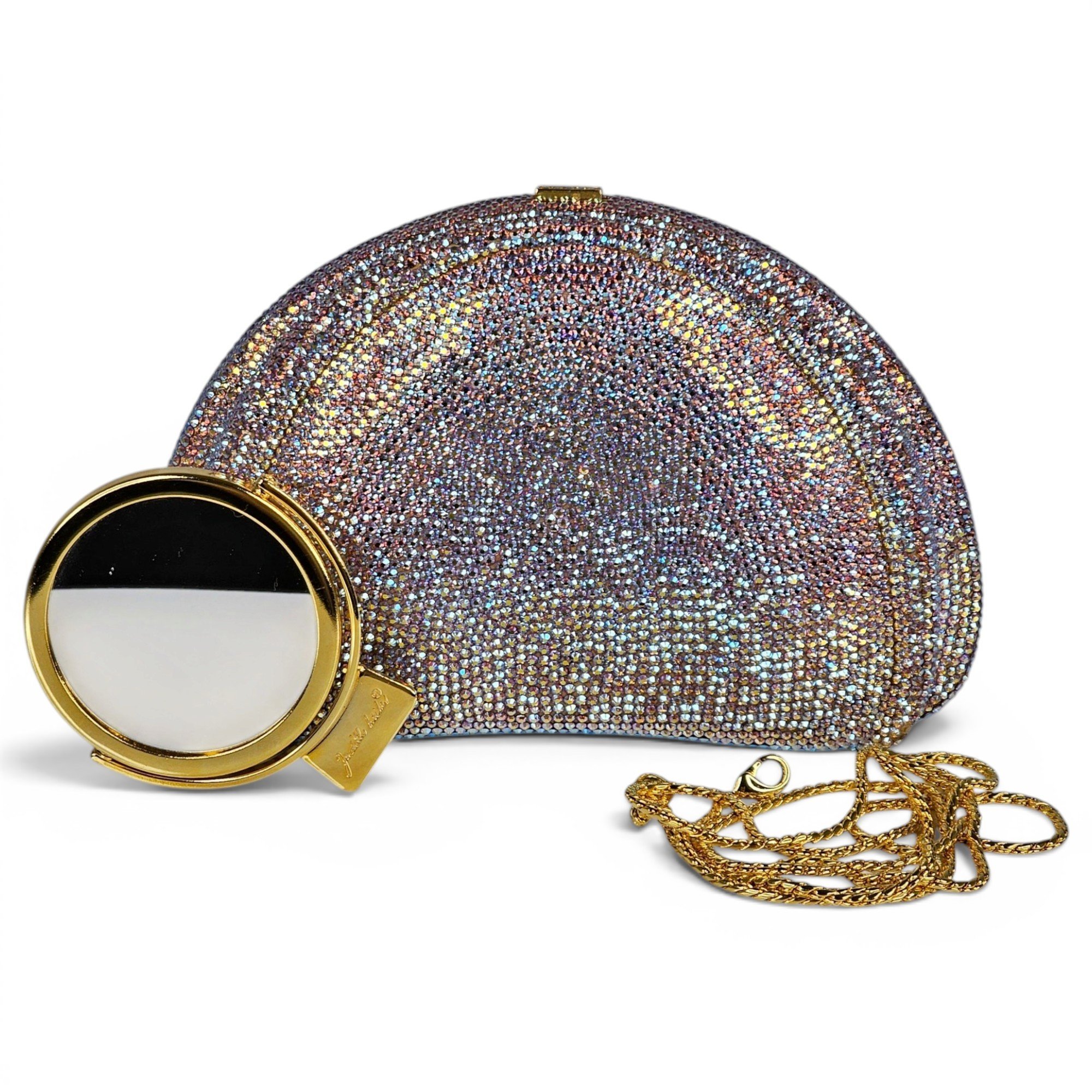 Glitter clutch bag