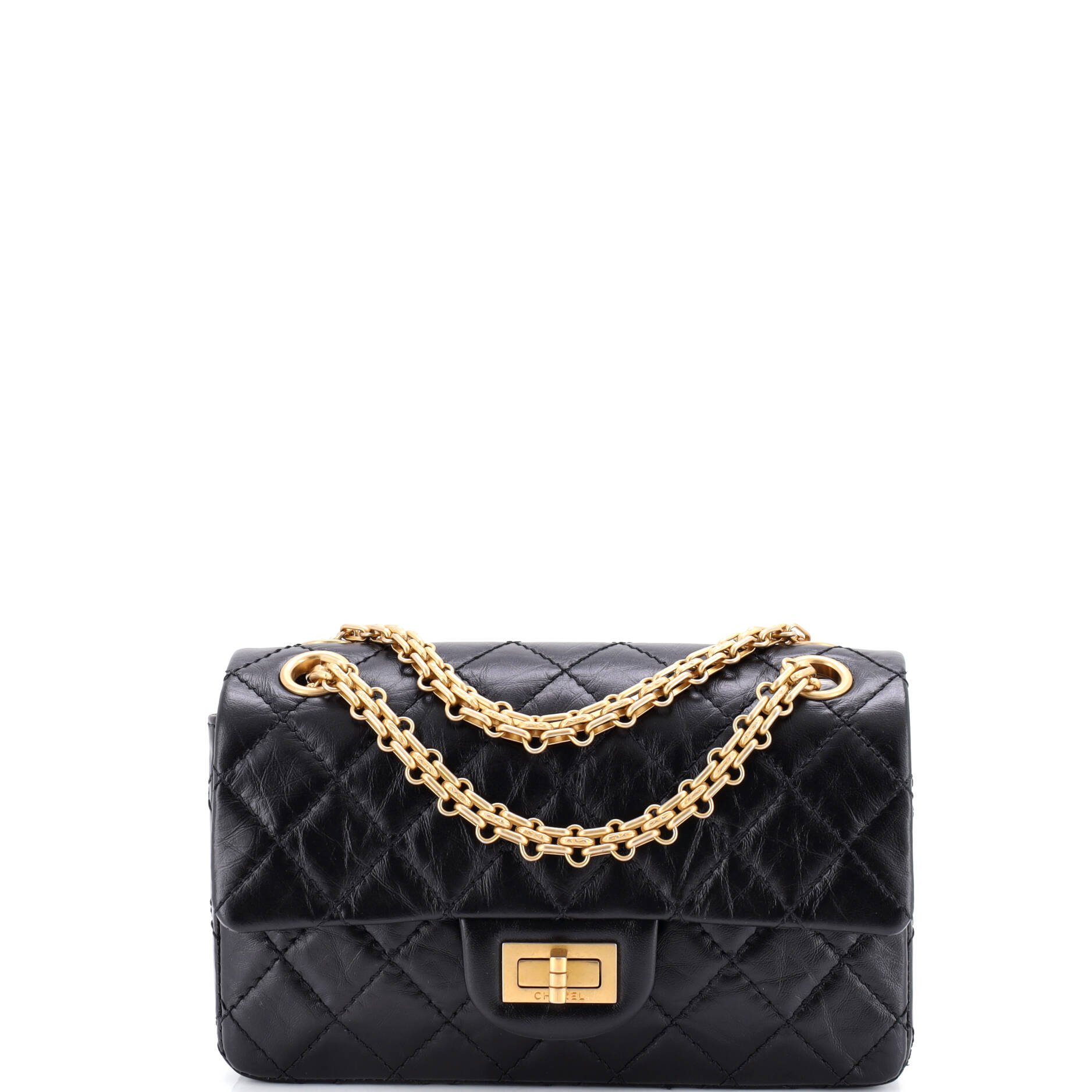 Chanel Reissue 2.55 Flap Bag Quilted Aged Calfskin Mini
