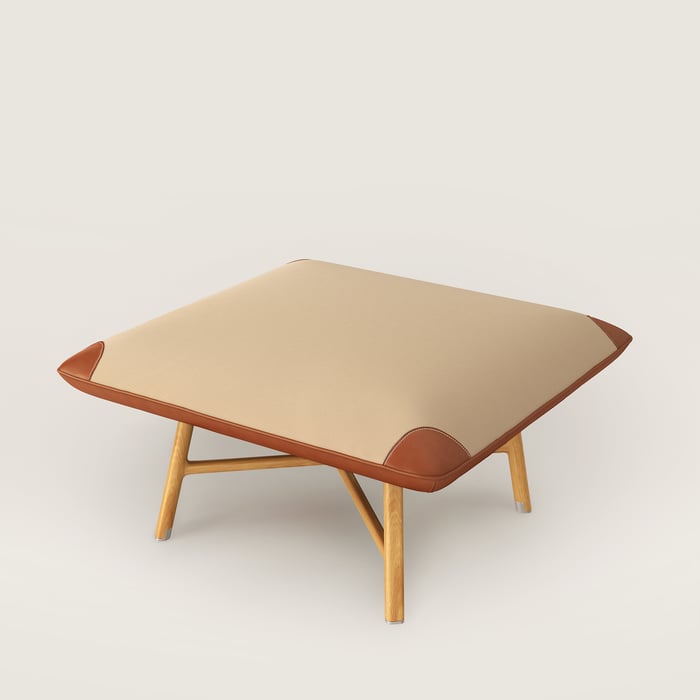 Les Necessaires d'Hermès "Carre d'Assise" Low Stool, High Model