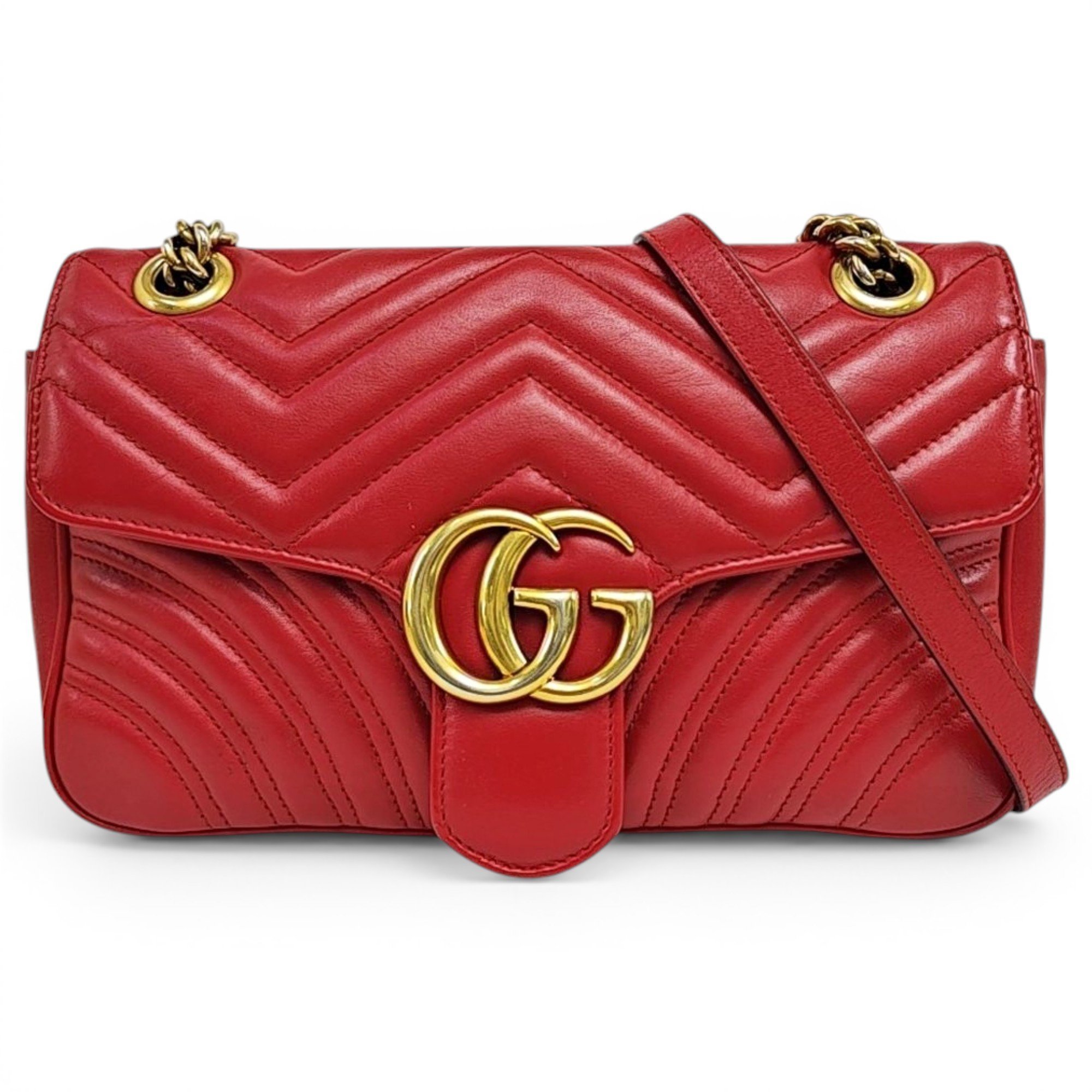 Gucci GG Marmont Flap leather crossbody bag