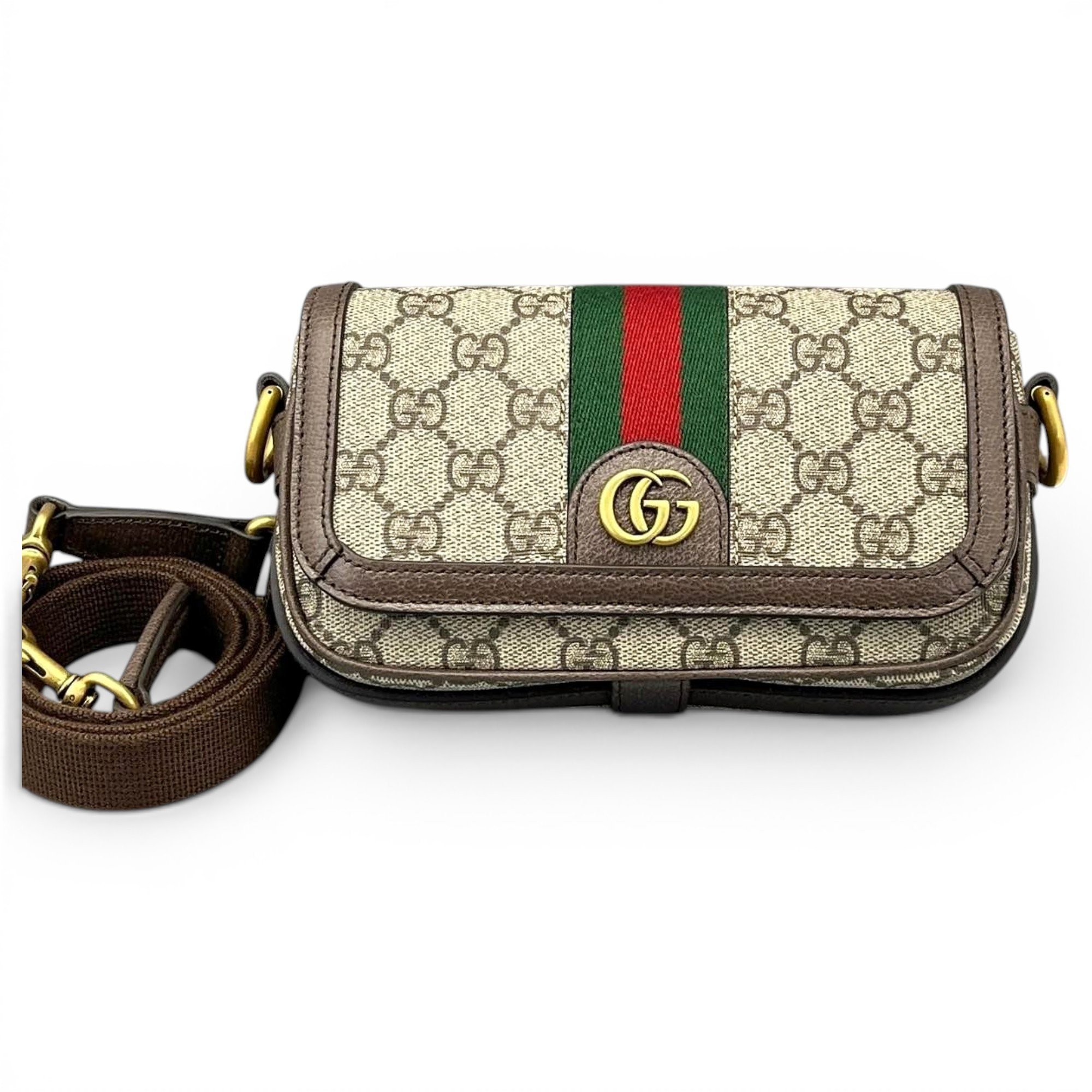 Ophidia leather crossbody bag