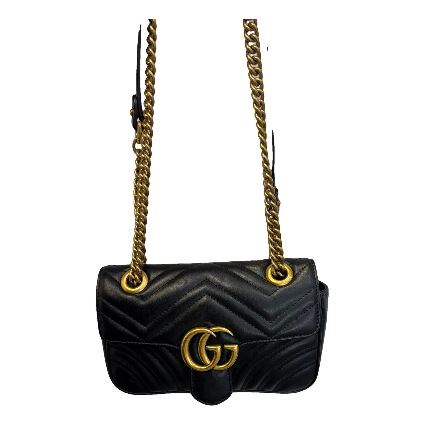 GG Marmont Flap leather crossbody bag
