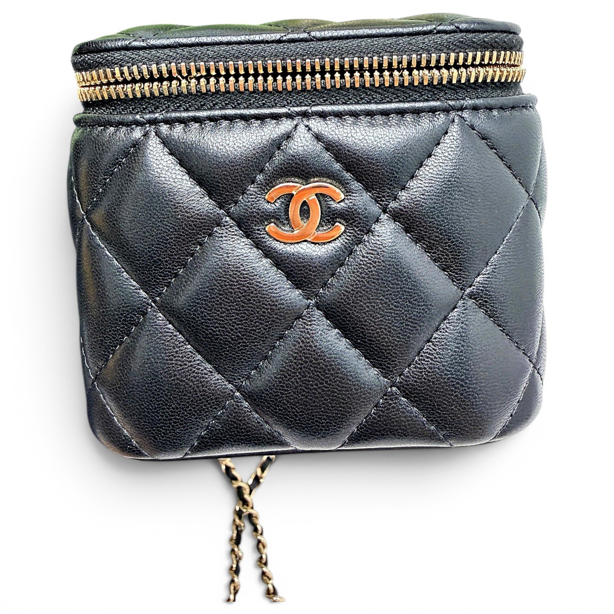 Trendy CC Vanity leather handbag
