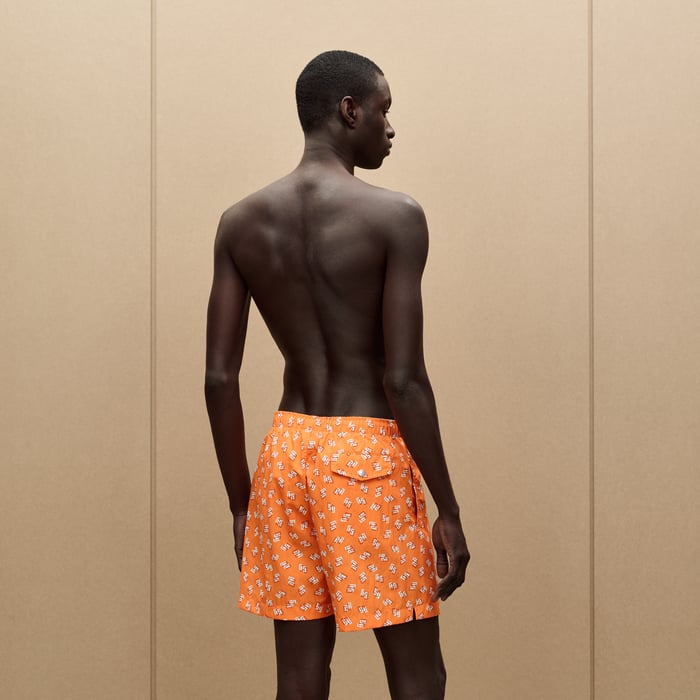 Orange Poppy "Ouh La l'H" Swim Trunks