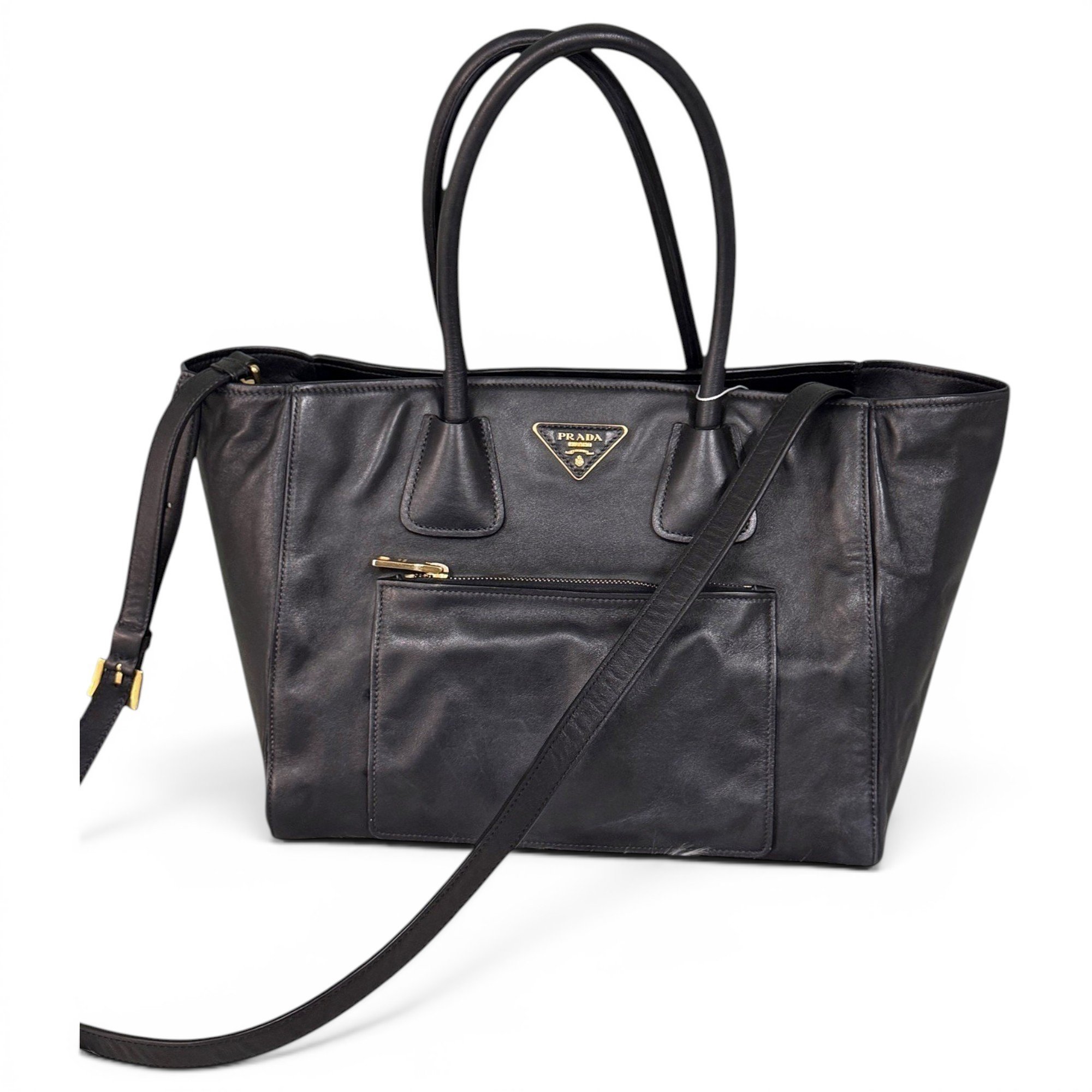 Leather tote